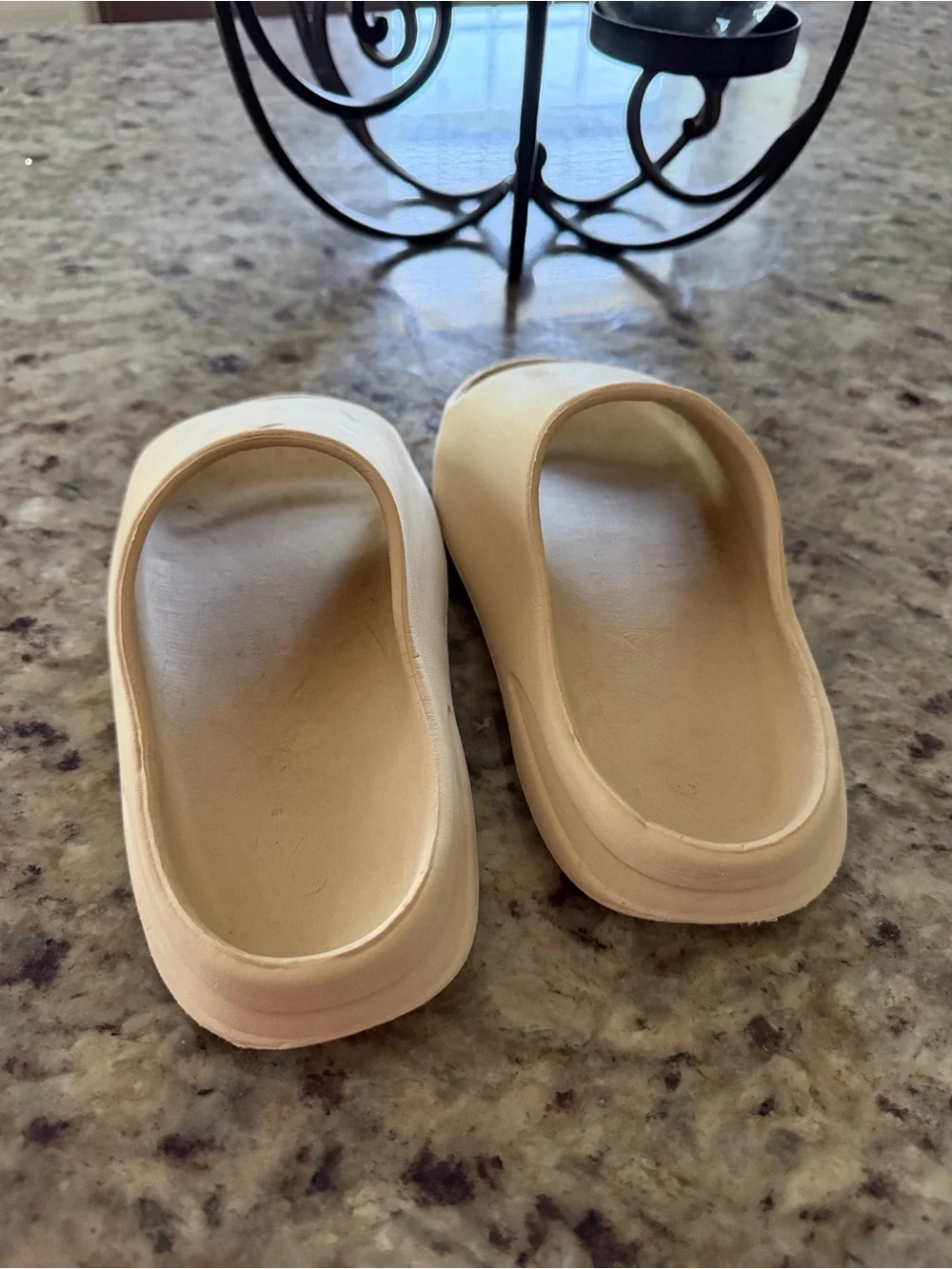 Kids Cream Slide Sandals — Soft Slip-On Comfort